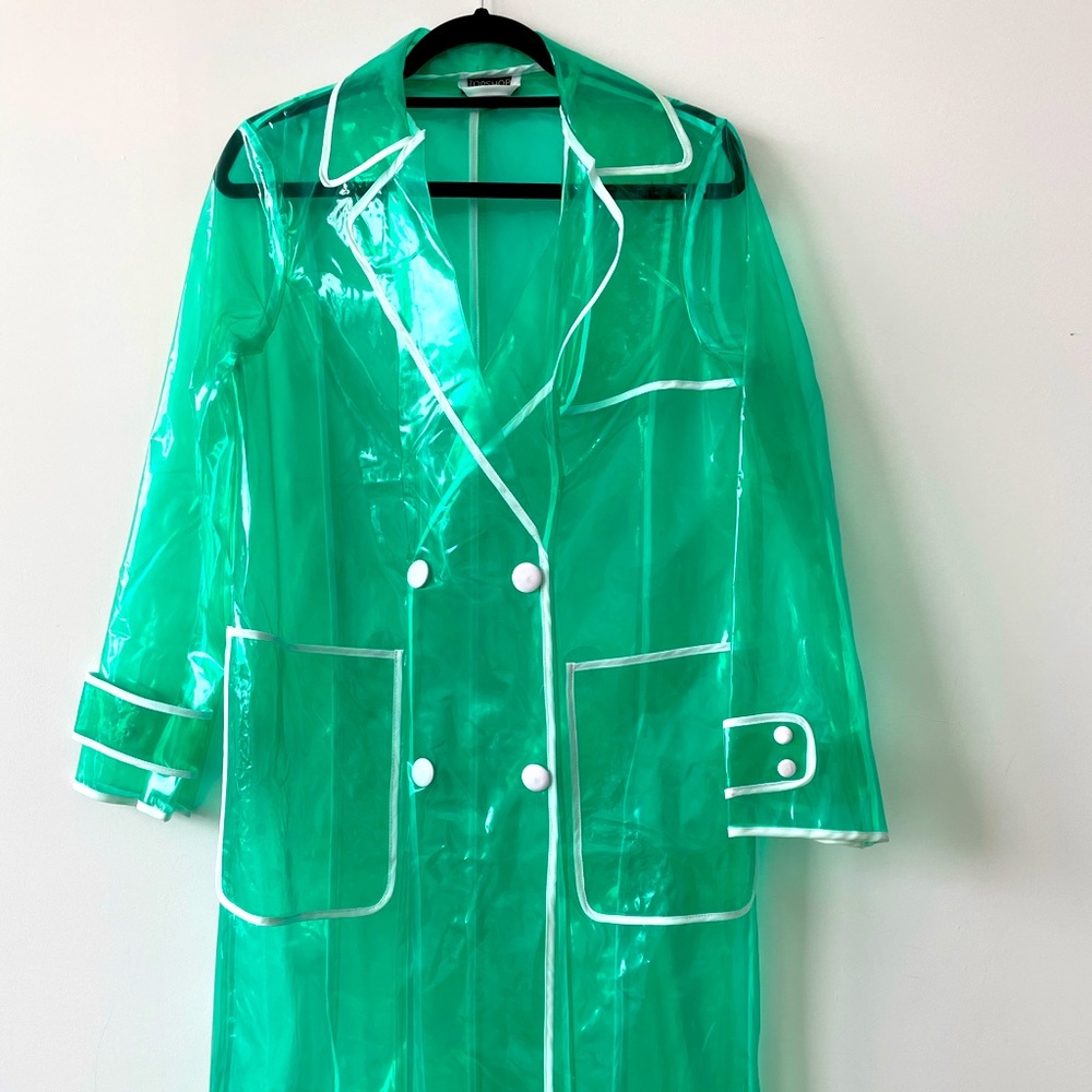 Green Clear Rain Jacket